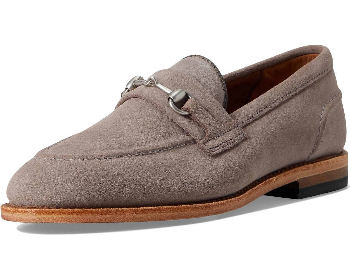 Men's Allen Edmonds Randolphbit Loafer/Moc Shoes Pewter Suede