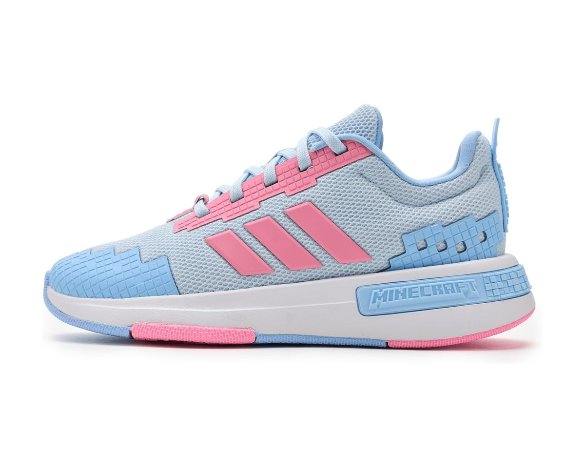adidas Kids x Minecraft Pro Shoes Crystal Sky/Bliss Pink/Glow Blue