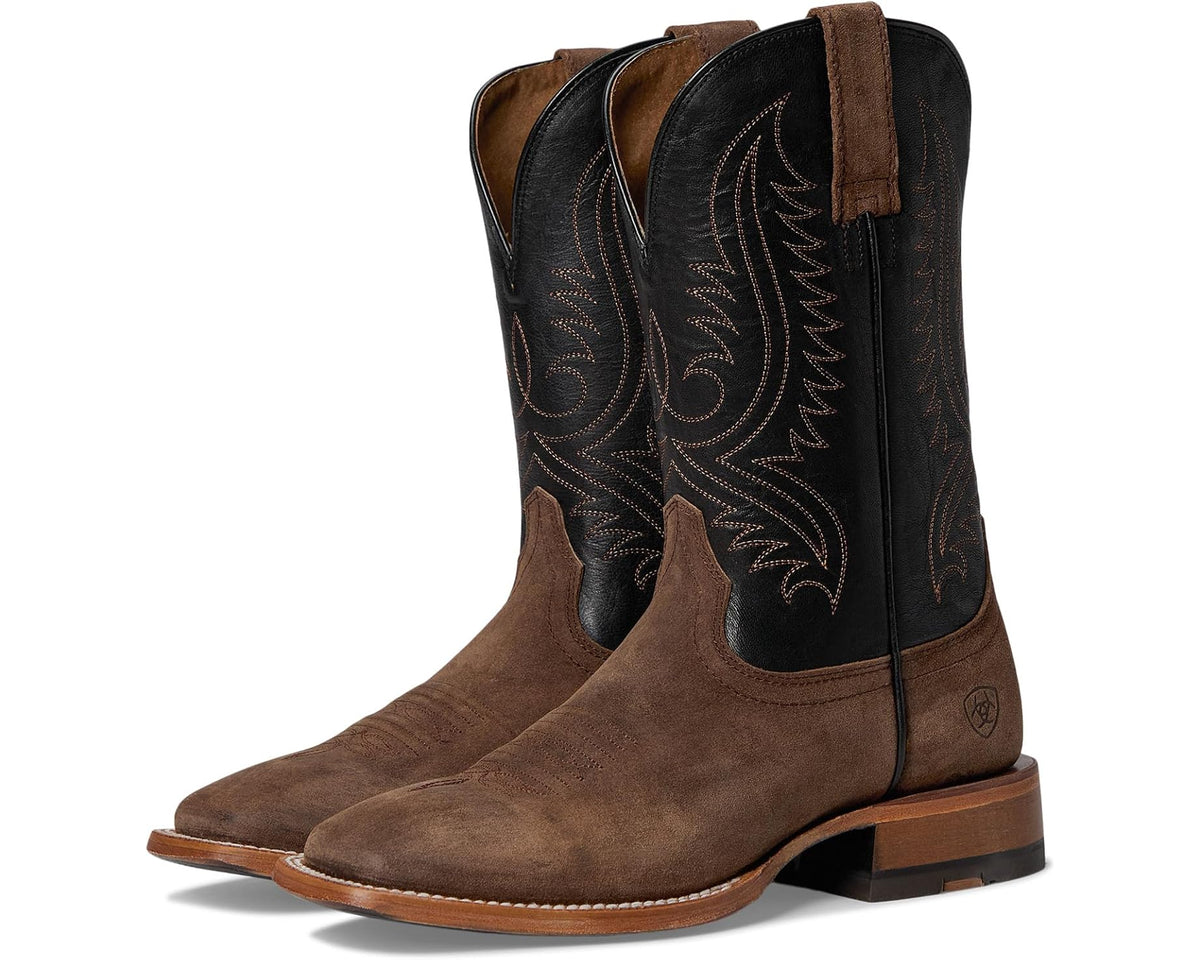 Men's Ariat Circuit Paxton Western Boots Ranch Brown Suede