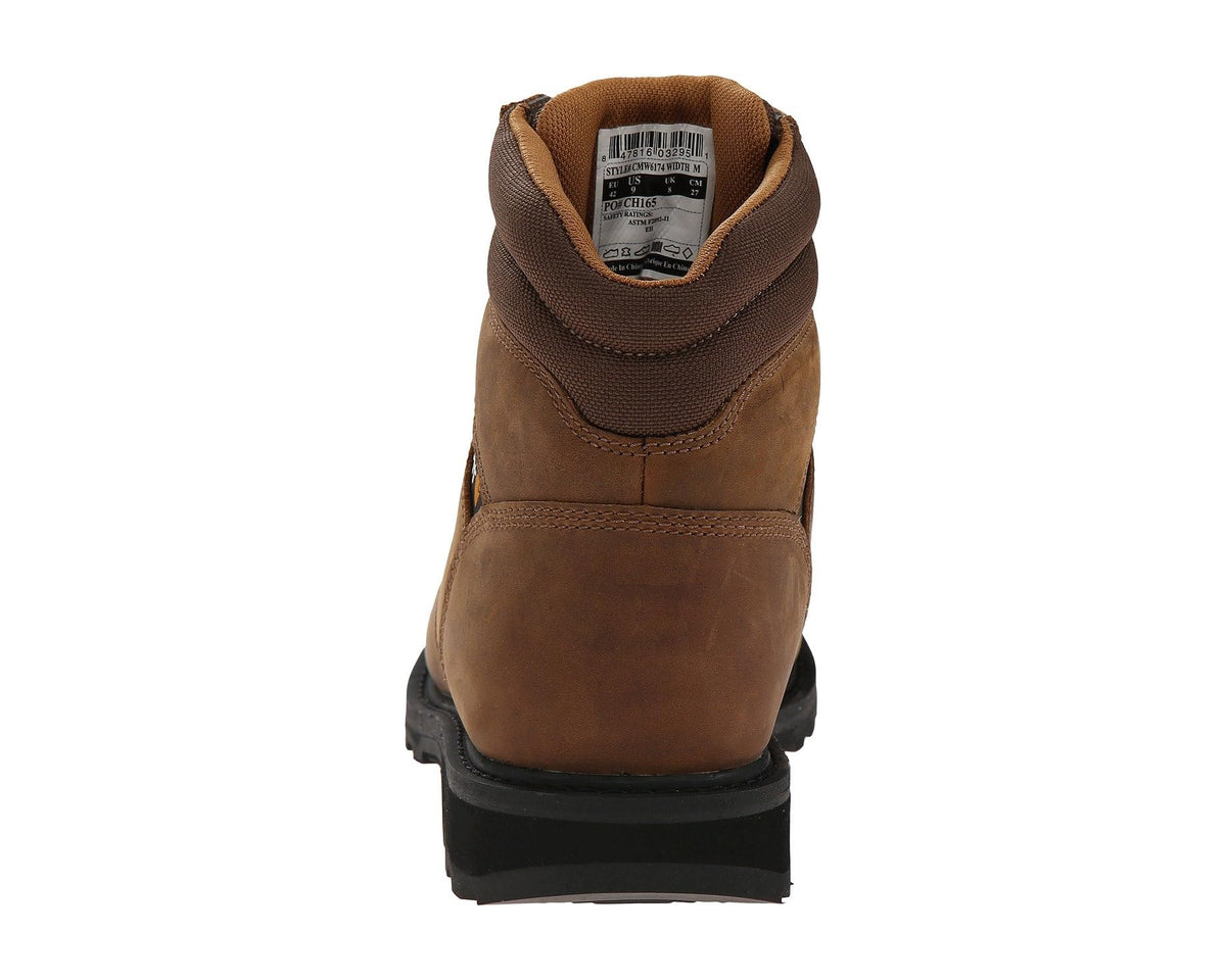 Men's Carhartt Traditional Welt 6 Work Boots Crazy Horse Brown Leather