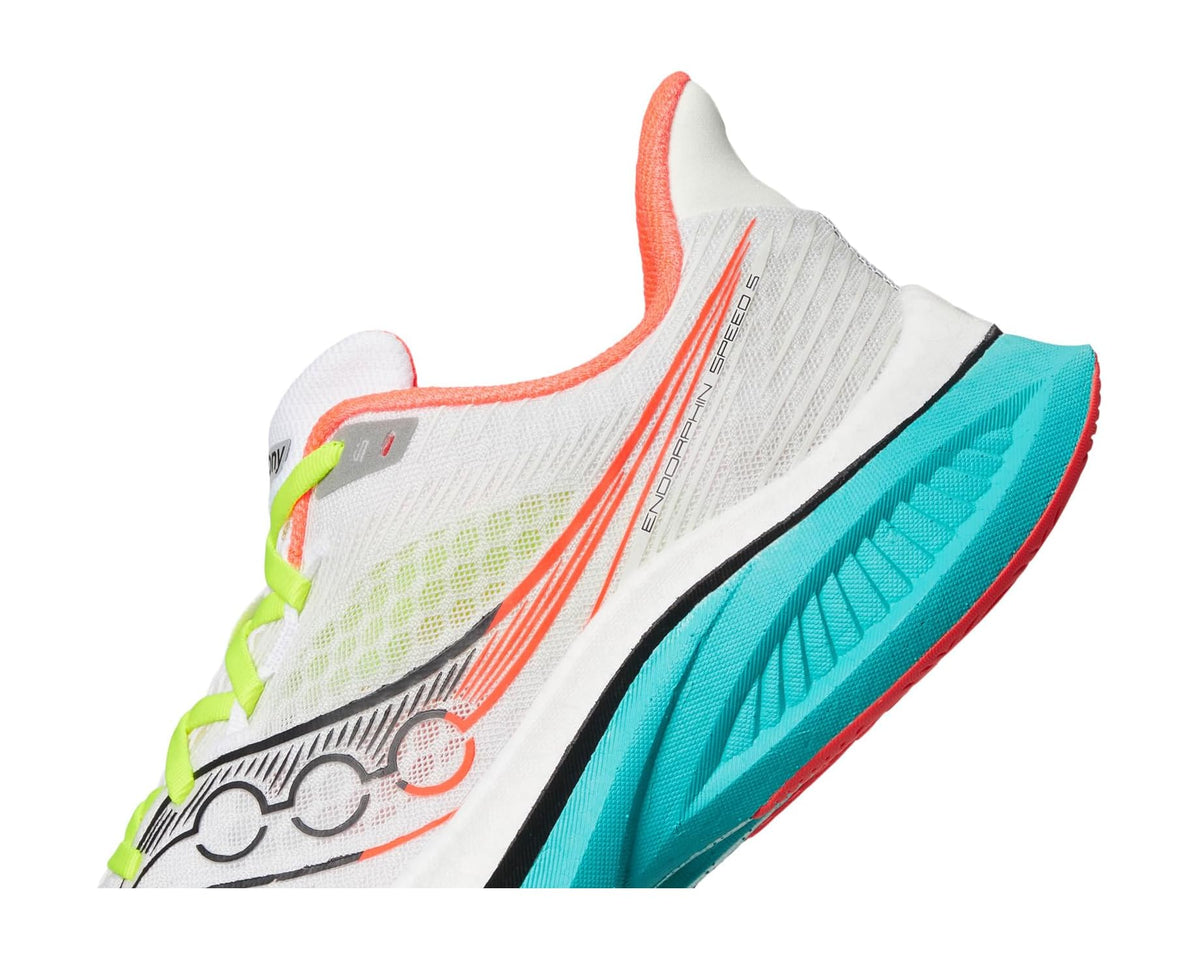 Men's Saucony Endorphin Speed 5 White/Mutant