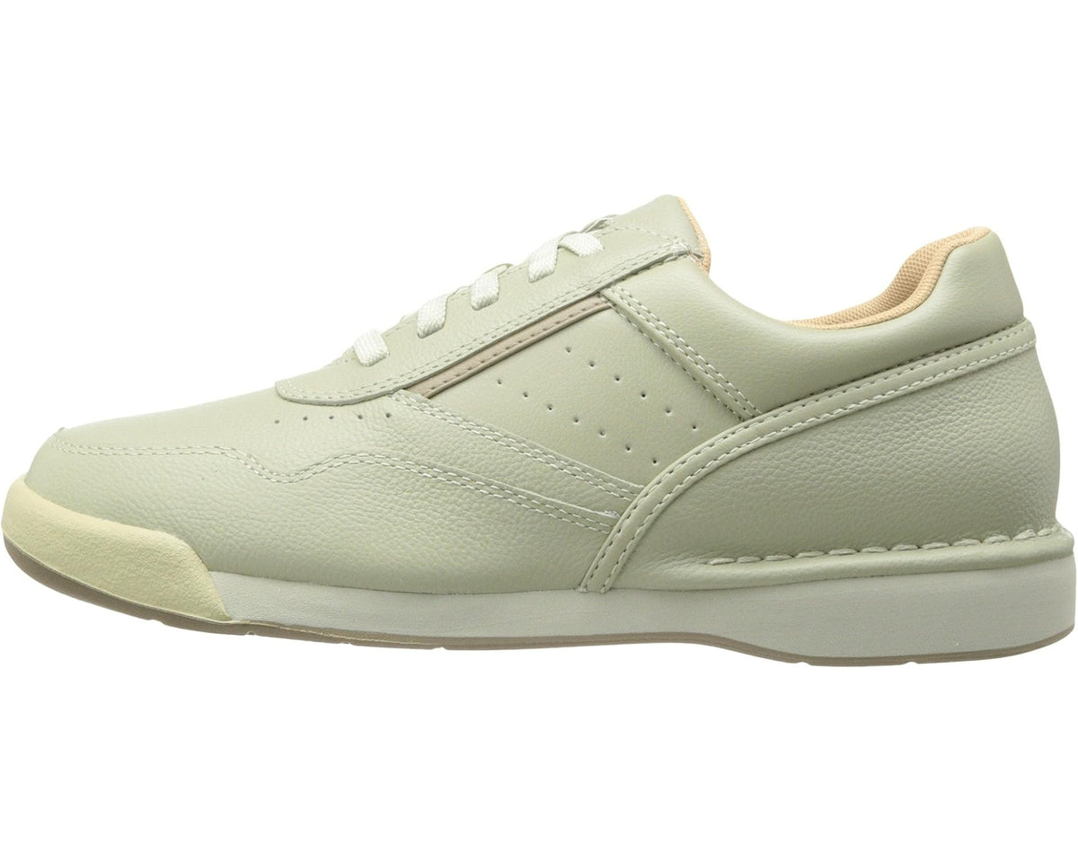 Men's Rockport ProWalker M7100 low-top sneakers, light green leather, white laces
