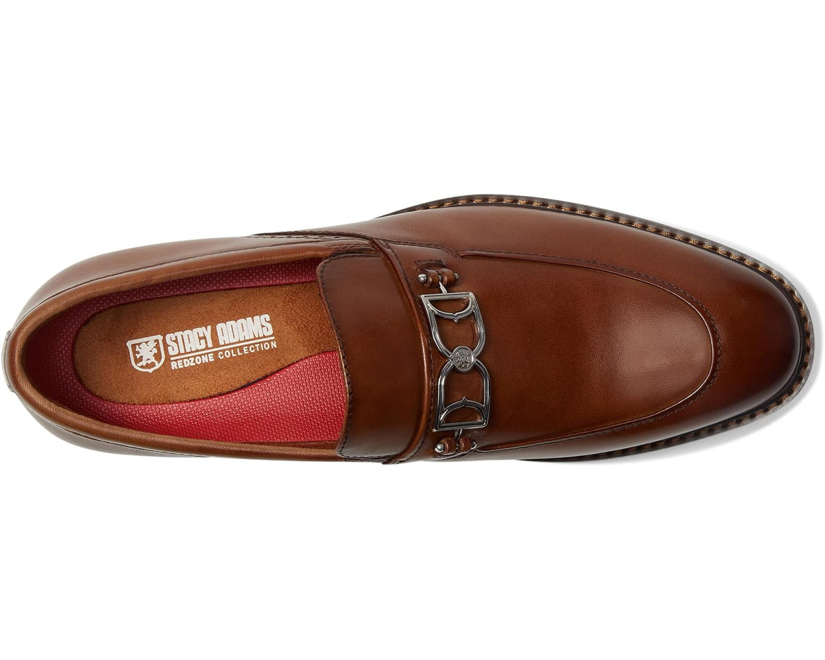 Men's Stacy Adams Boyd Moc Toe Bit Slip-On Brandy