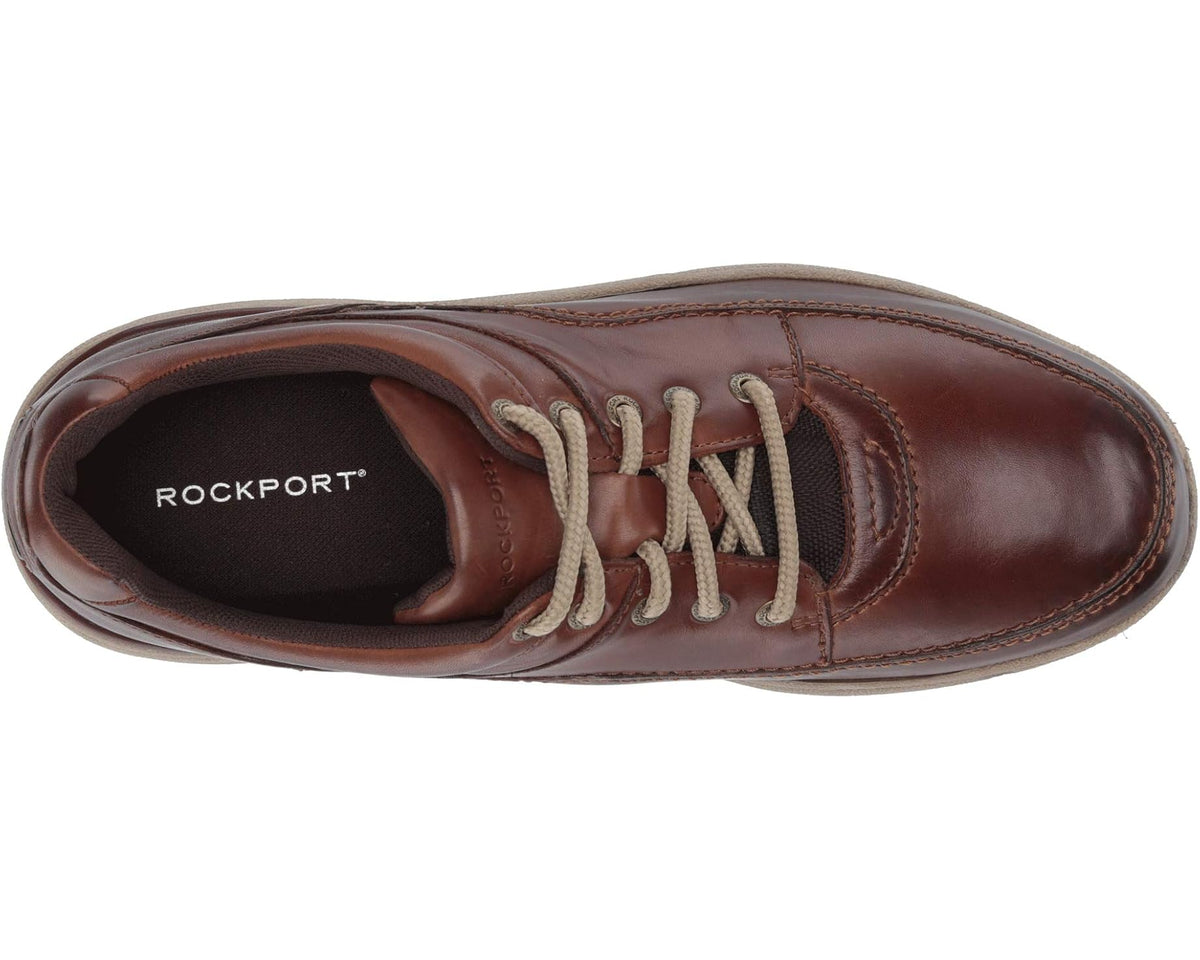 Men's Rockport World Tour Classic Walking Shoe Brown Leather
