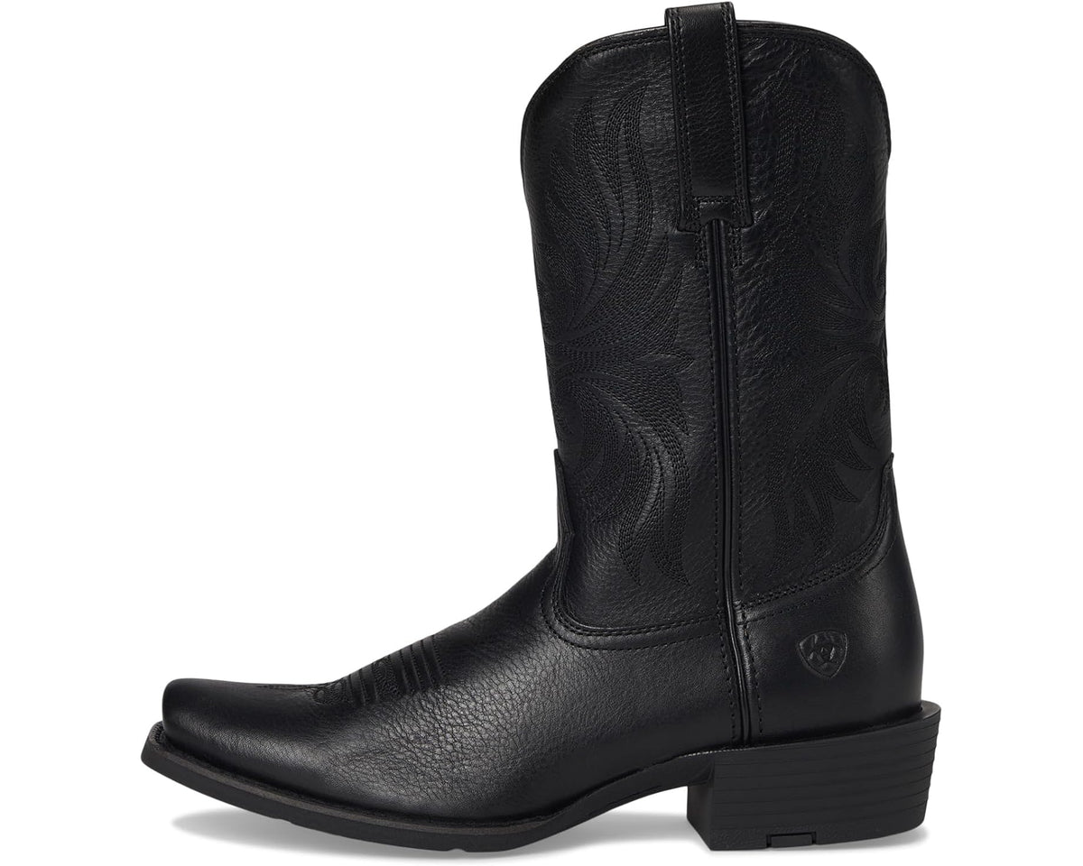 Men's Ariat Sport Narrow Cutter Toe Cowboy Boot Black Deertan