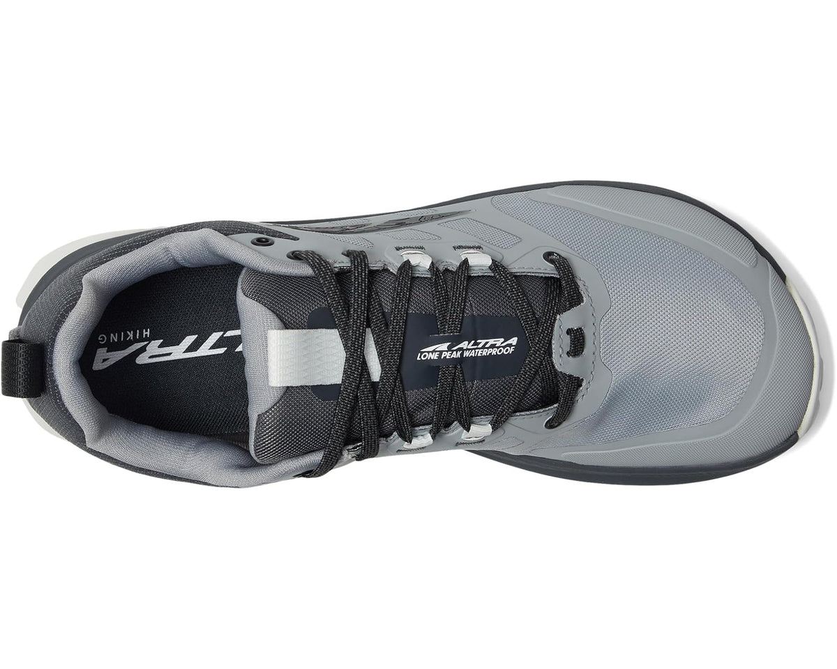 Men's Altra Lone Peak 9 Waterproof Low Gray