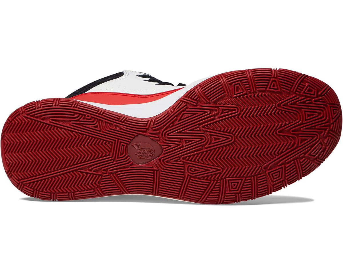 Men's Avenger Work Boots Reaction Mid White/Red