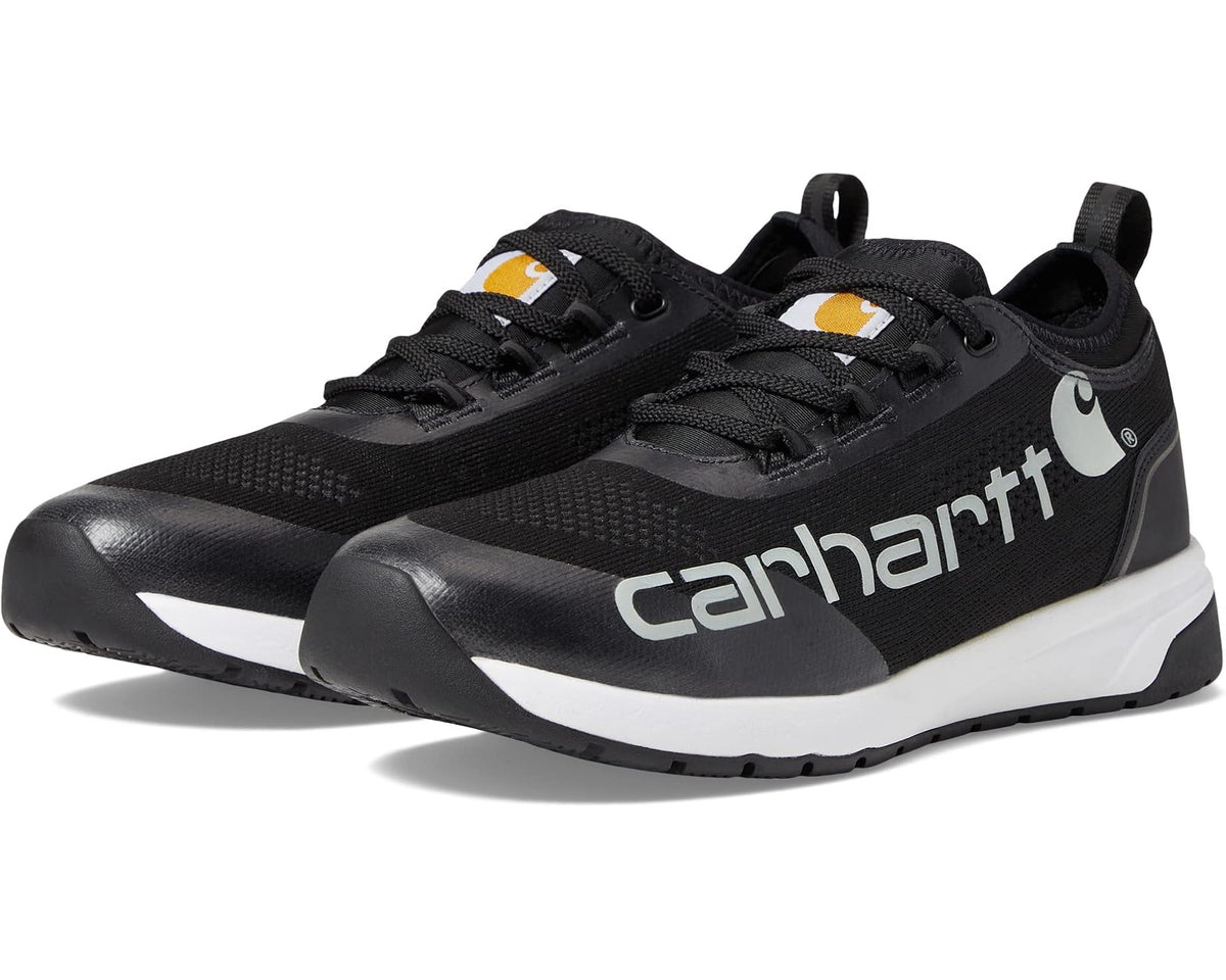 Men's Carhartt Force 3 SD Soft Toe Work Shoe Black Textile/White