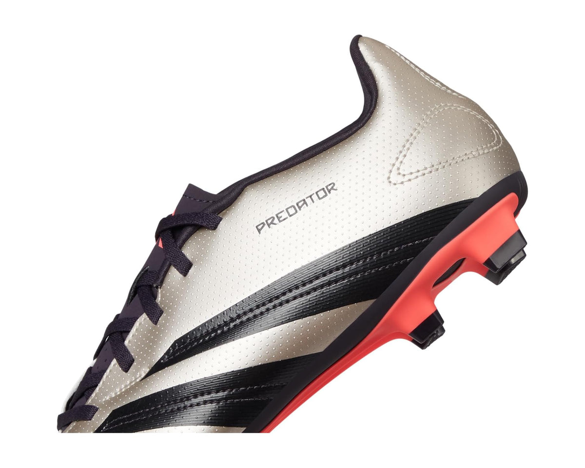 Men's adidas Predator Club Flexible Ground Soccer Cleats Platin Metallic/Aurora Black/Turbo