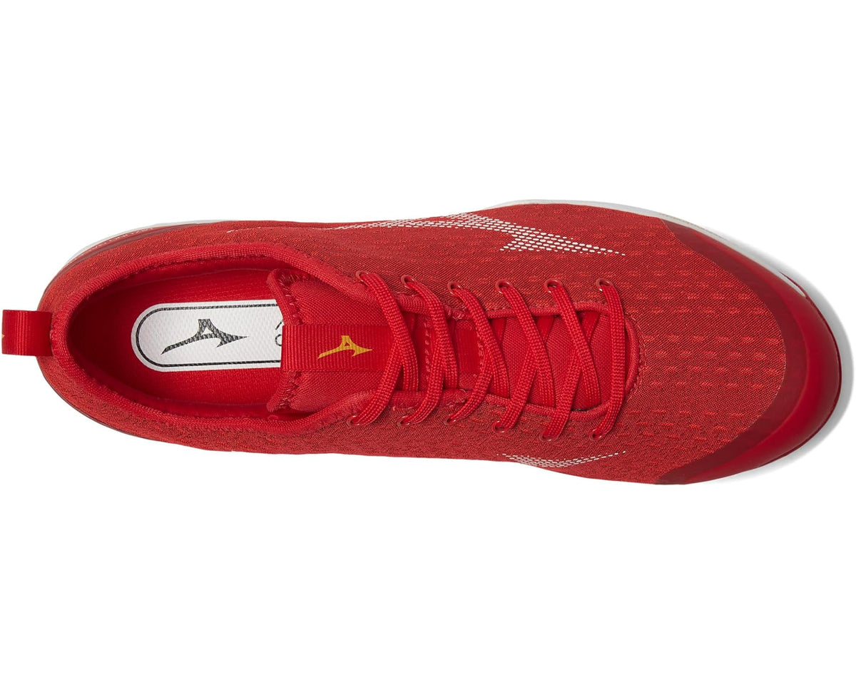 Men's Mizuno Dominant 4 Baseball Cleats Red/White