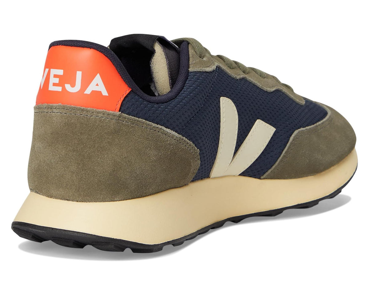 Men's VEJA Rio Branco II sneakers with orange heel tab and dark heel pull
