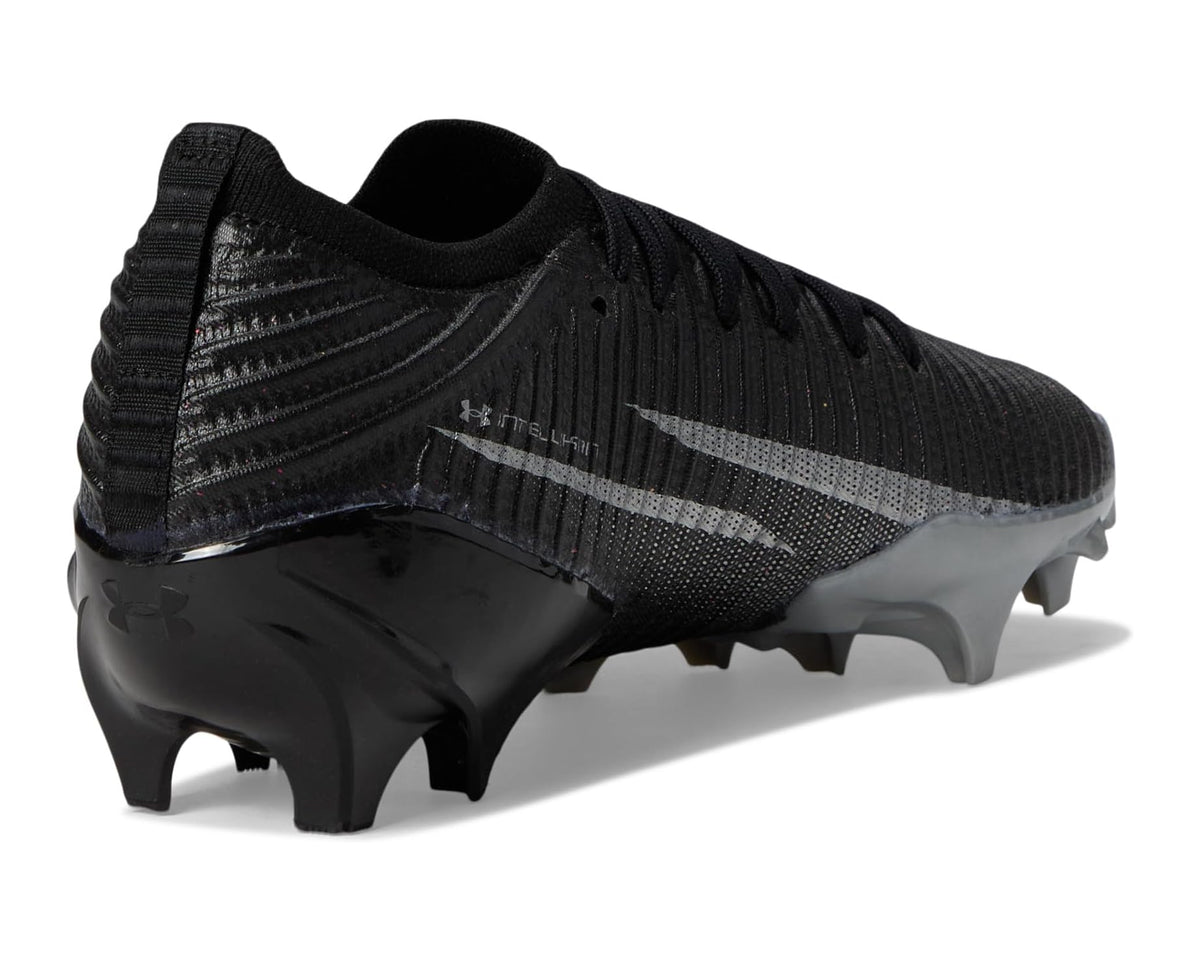 Men's Under Armour Blur Pro Football Cleats Black/Metallic Silver/Metallic Silver
