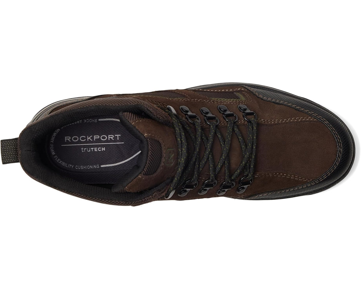 Men's Rockport Evan Waterproof Boots Dark Brown Multi