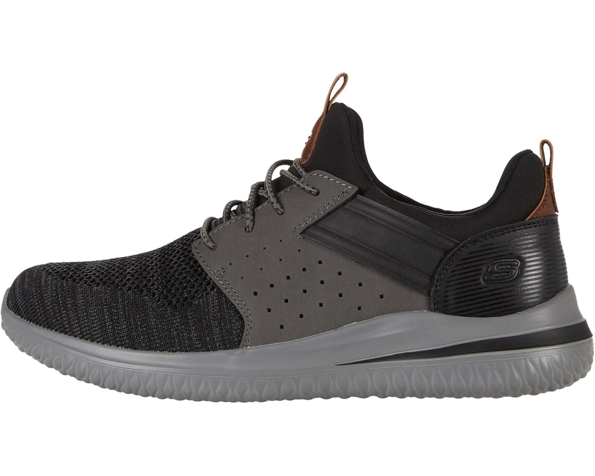 Men's SKECHERS Delson 3.0 - Cicada Black/Gray