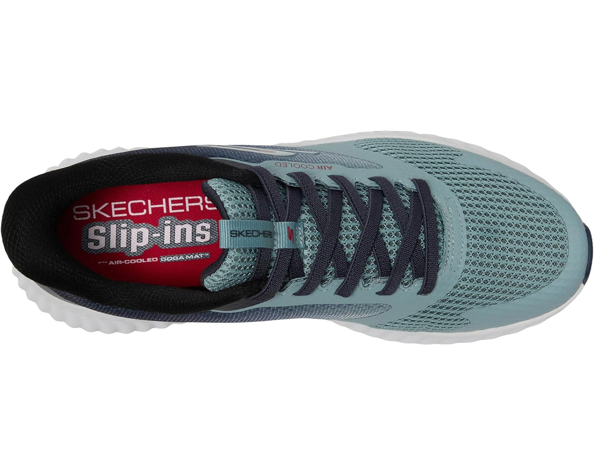 Men's SKECHERS Hands Free Slip-ins Go Run Now - Starfuse Sneaker Silver/Taupe
