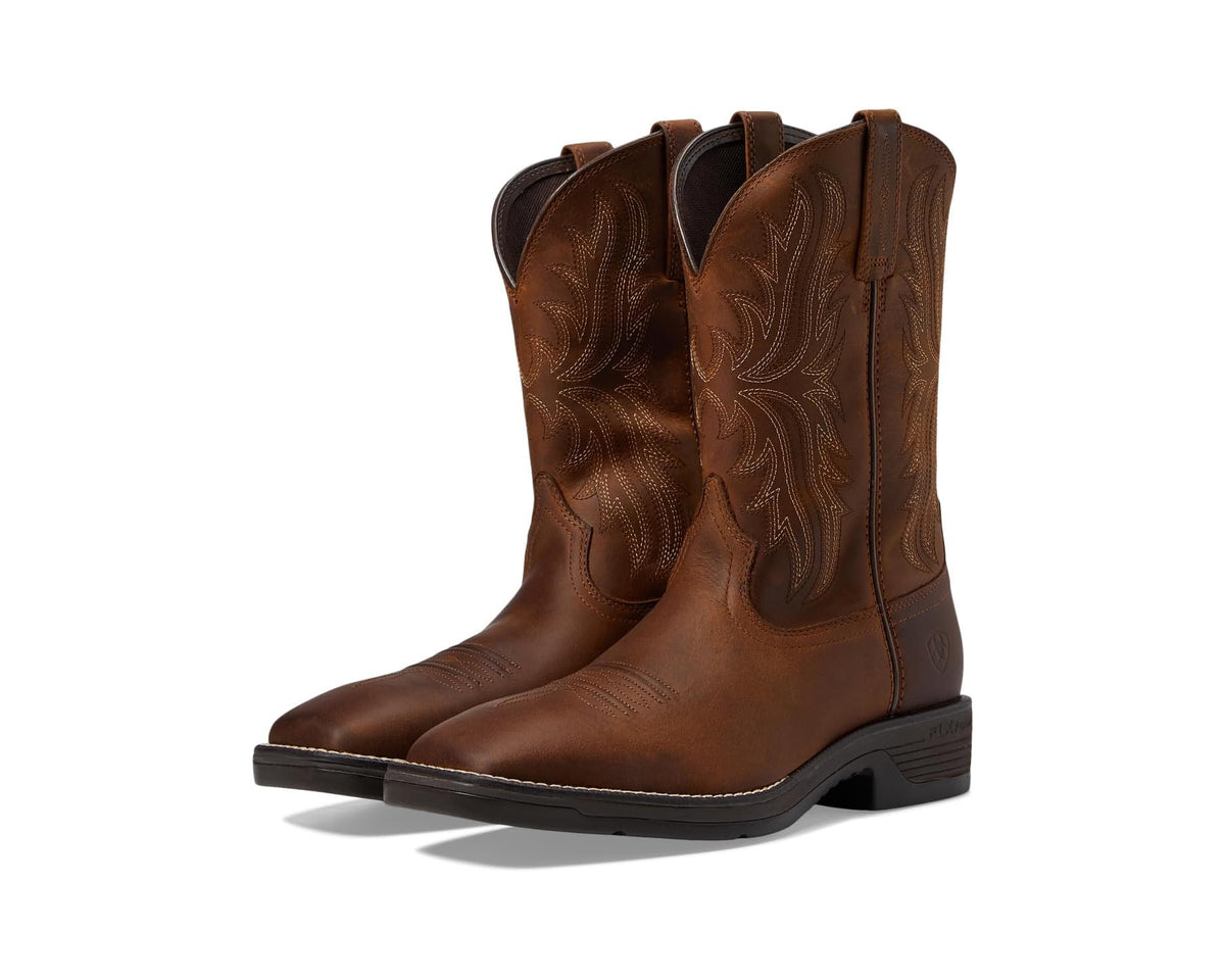 Men's Ariat Ridgeback Western Boots Oily Distressed Tan