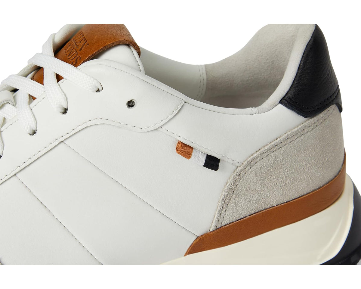 Men's Allen Edmonds Lawson Lace Up Fashion Sneaker White Leather