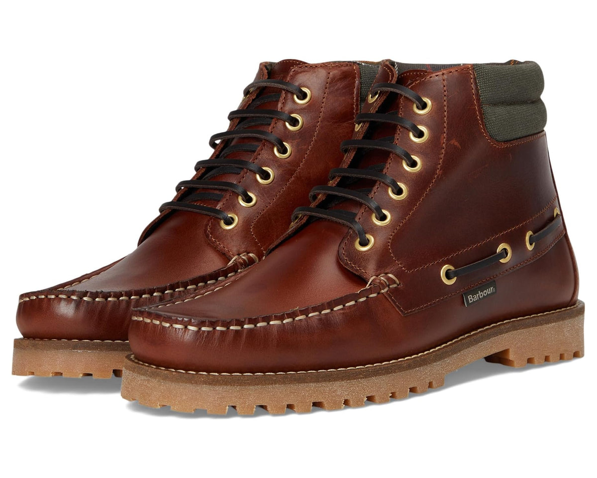 Men's Barbour Tiller Moccasin Boots Mahogany
