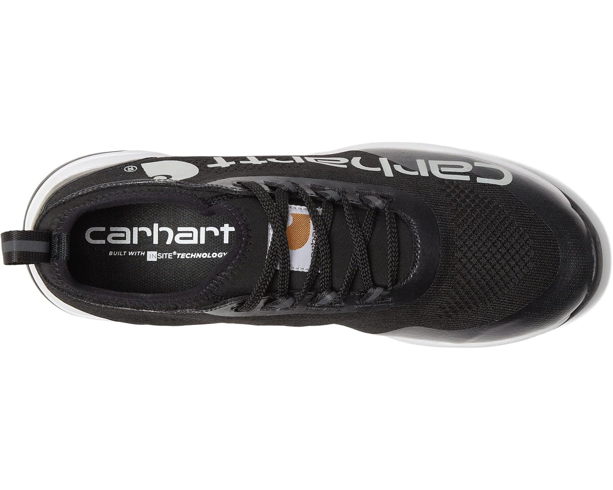 Men's Carhartt Force 3 SD Soft Toe Work Shoe Black Textile/White