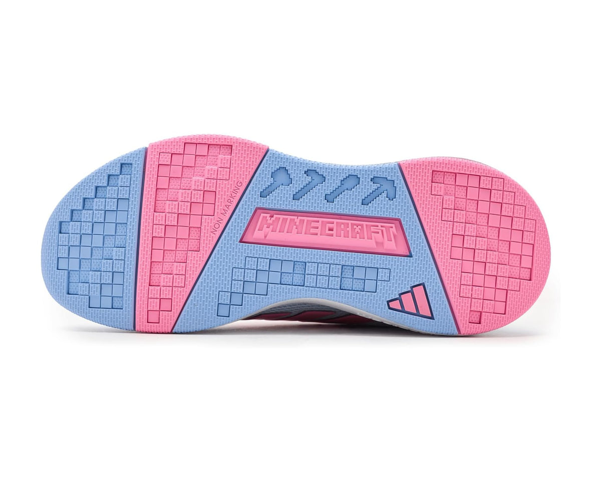 adidas Kids x Minecraft Pro Shoes Crystal Sky/Bliss Pink/Glow Blue