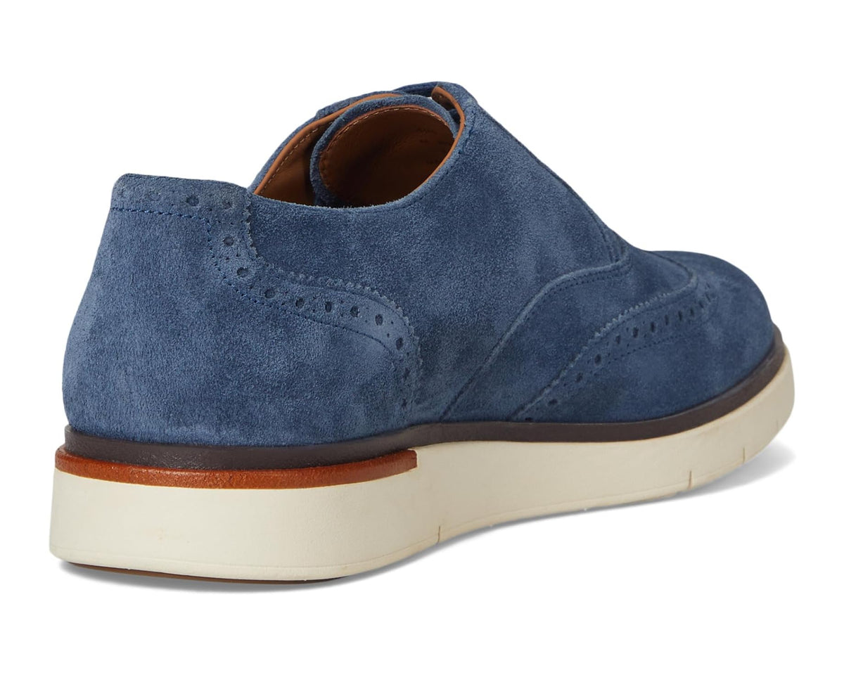 Men's Allen Edmonds Carson Wing Oxford Shoes Denim Suede