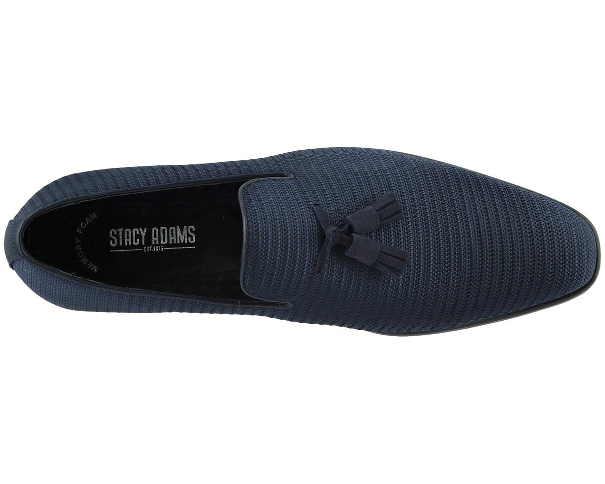 Men's Stacy Adams Tazewell Plain Toe Slip-On Navy