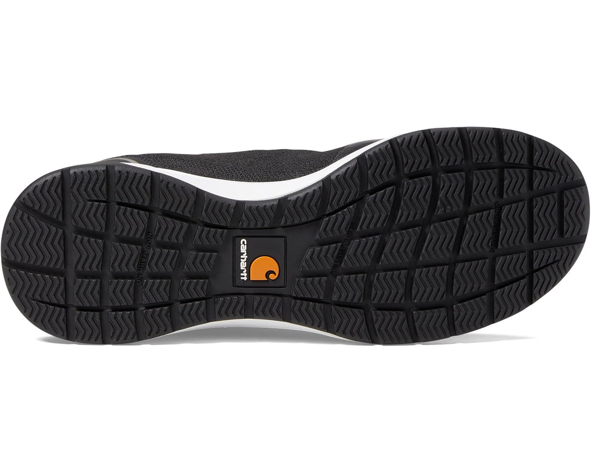 Men's Carhartt Force 3 SD Soft Toe Work Shoe Black Textile/White