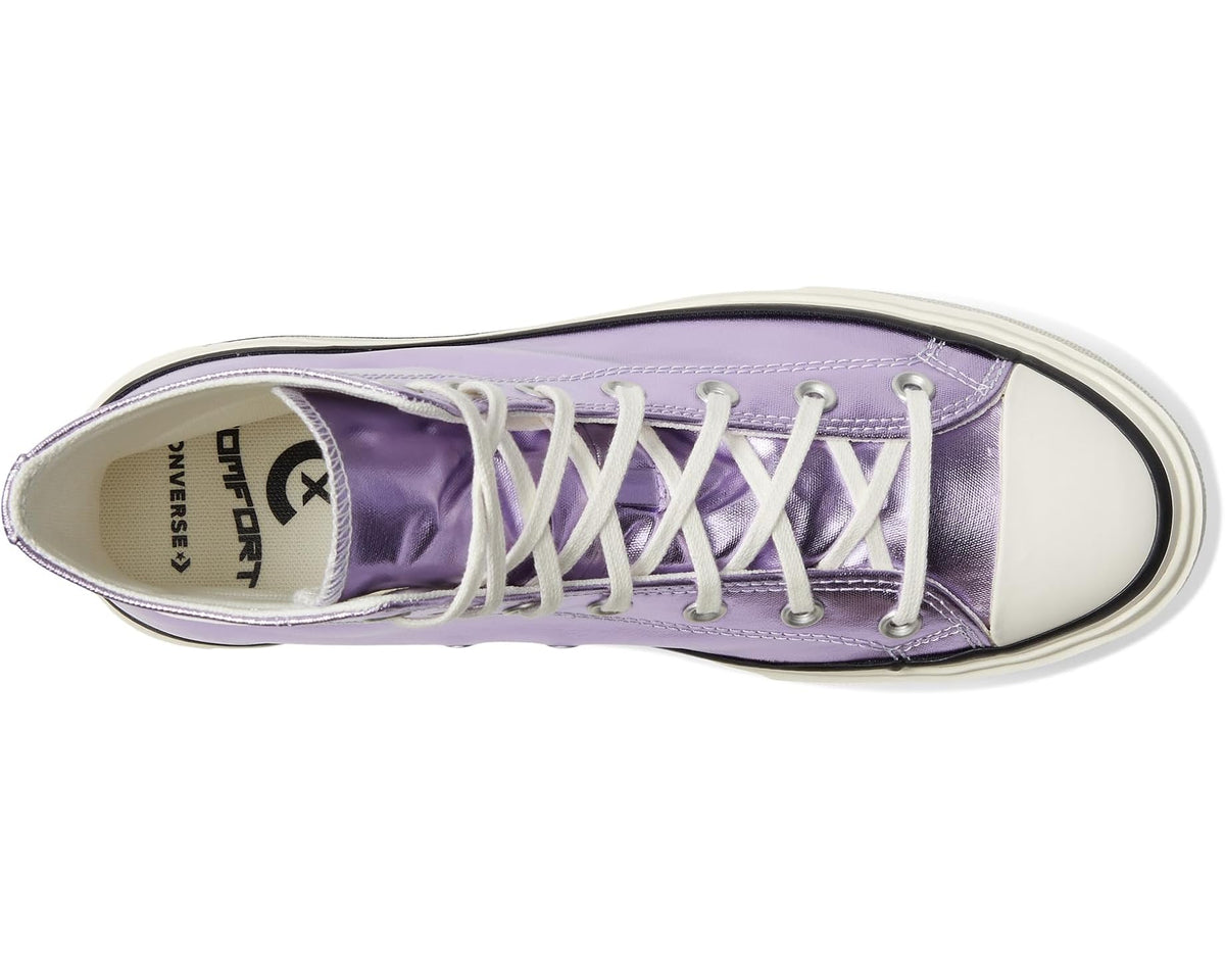 Unisex Converse Chuck Taylor All Star Lift Double Stack Metallic Light Purple/Egret/Black