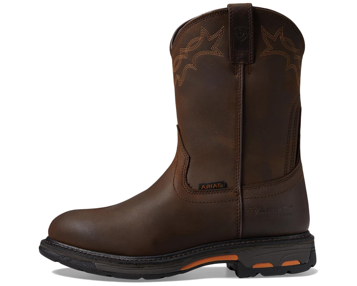 Men's Ariat Workhog Waterproof Oily Distressed Brown