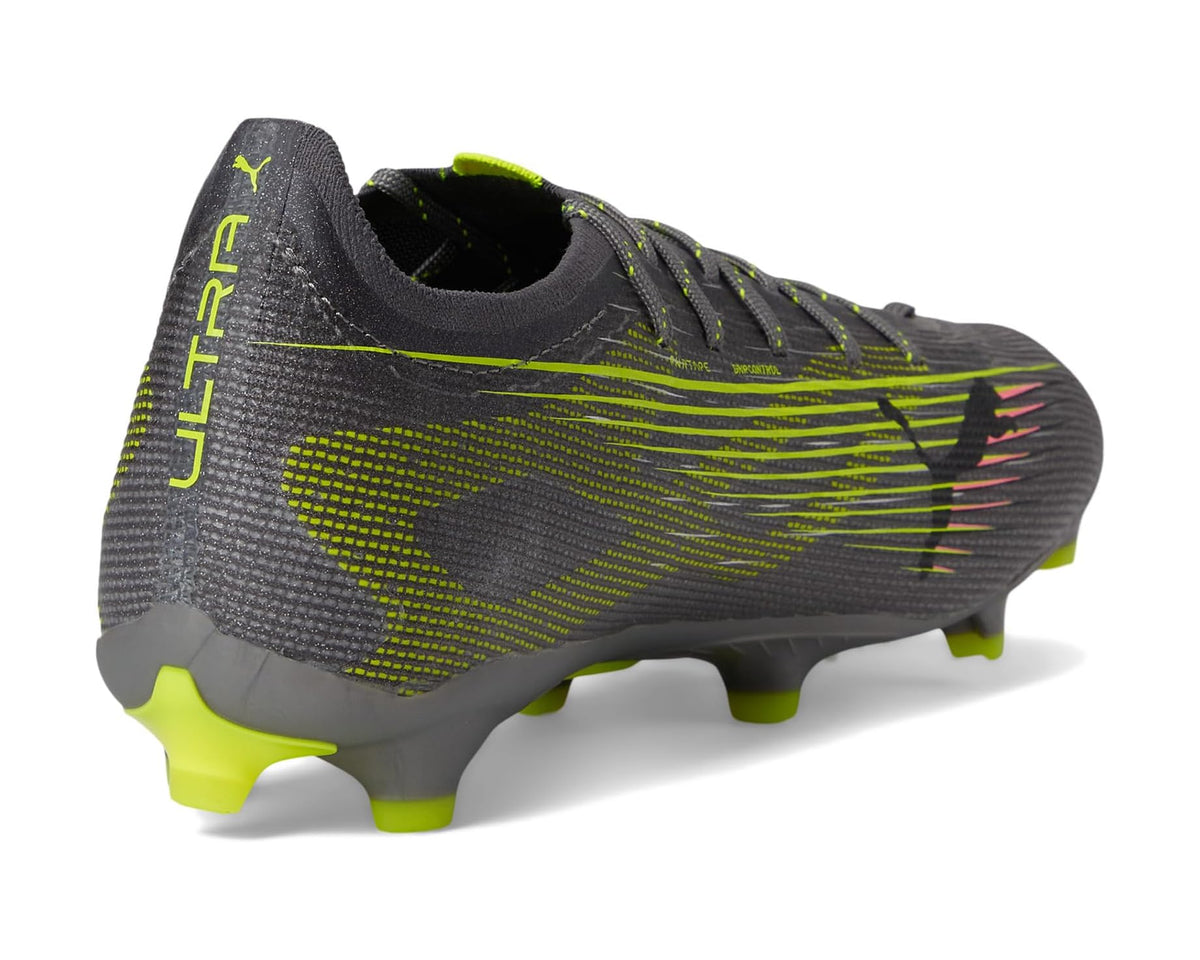 Men's PUMA Ultra 5 Pro Firm, Artificial Ground Soccer Cleats Matte Aged Silver-Yellow Alert-Sun Struck