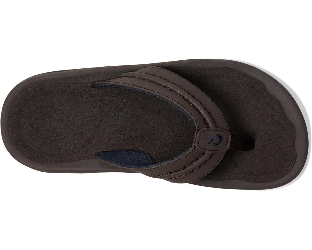 Men's OluKai Hokua Dark Wood/Dark Wood