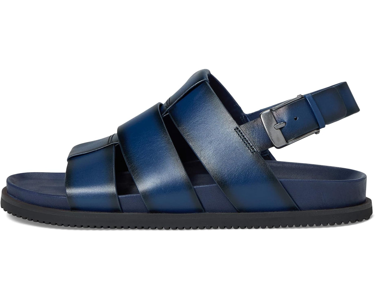 Men's Allen Edmonds Damien Fisherman Sandals Navy Leather