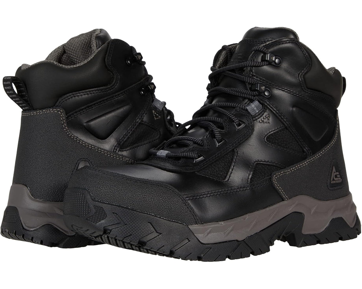 Men's ACE Work Boots Glacier Steel Toe Black