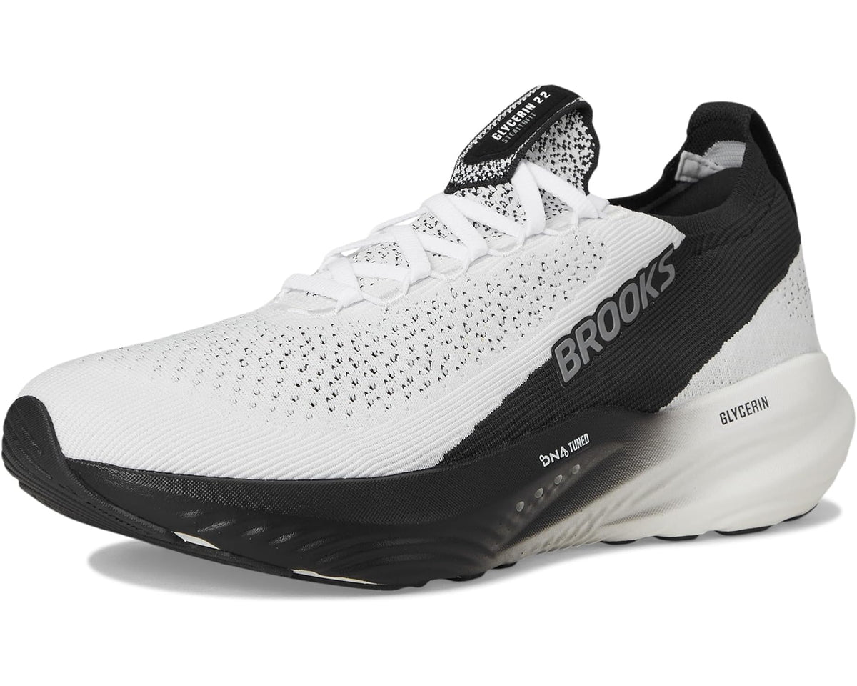 Men's Brooks Glycerin StealthFit 22 White/Grey/Black