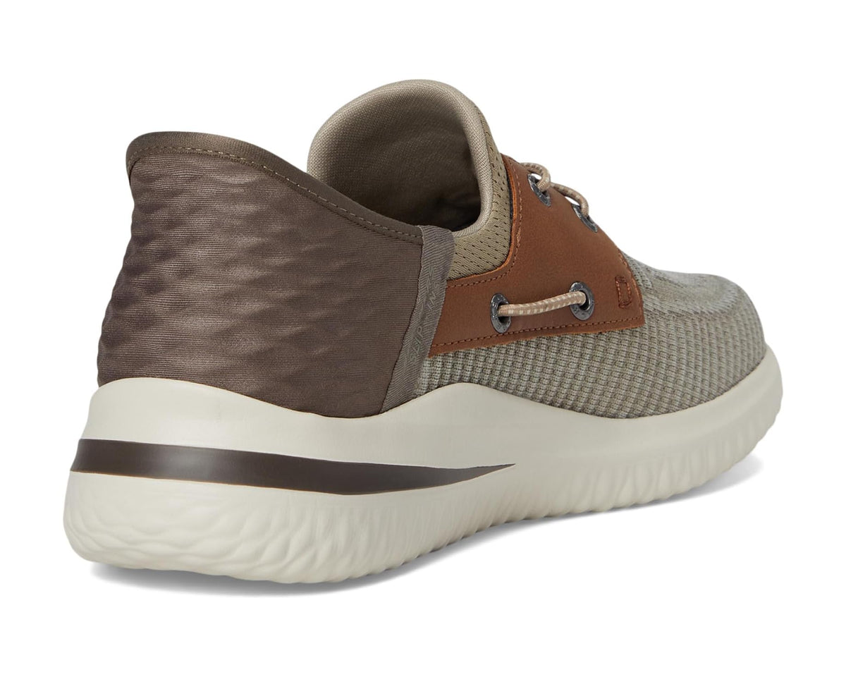 Men's SKECHERS Delson 3.0 Roth Hands Free Slip-Ins Taupe/Brown