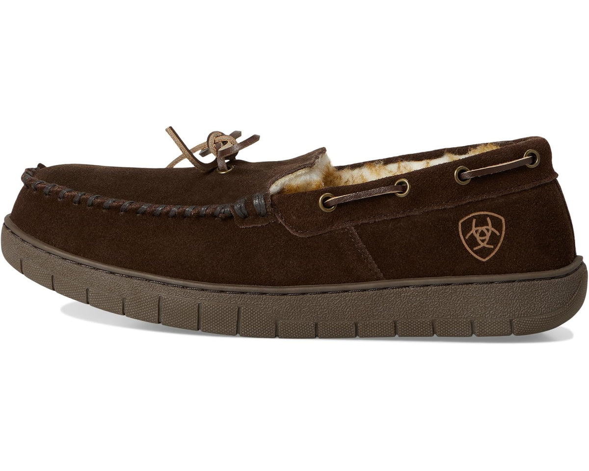 Men's Ariat Harrison Moc Slipper Dark Brown