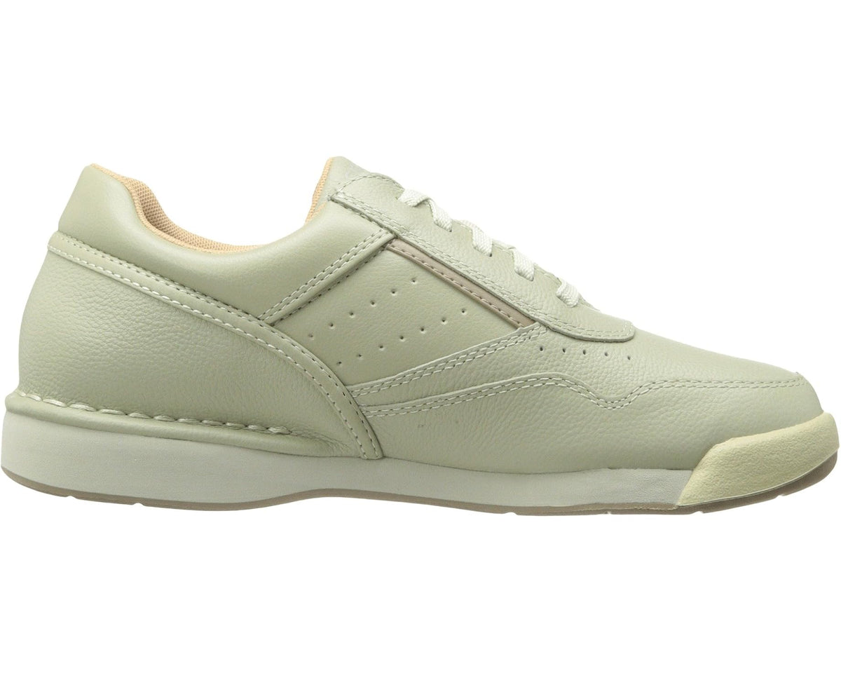 Men's Rockport ProWalker M7100 sneakers, light green leather, lace-up with rubber sole