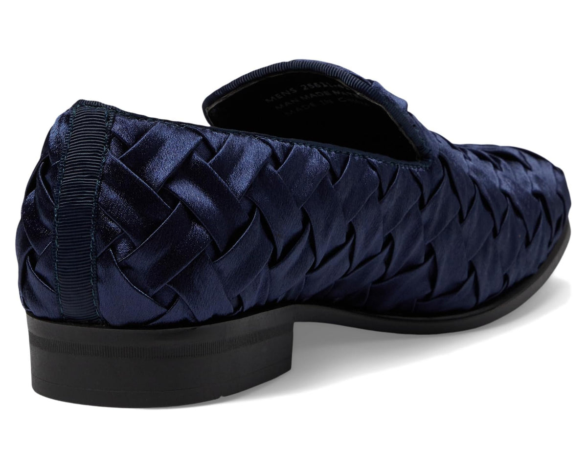 Men's Stacy Adams Savoir Satin Slip-On Loafer Navy