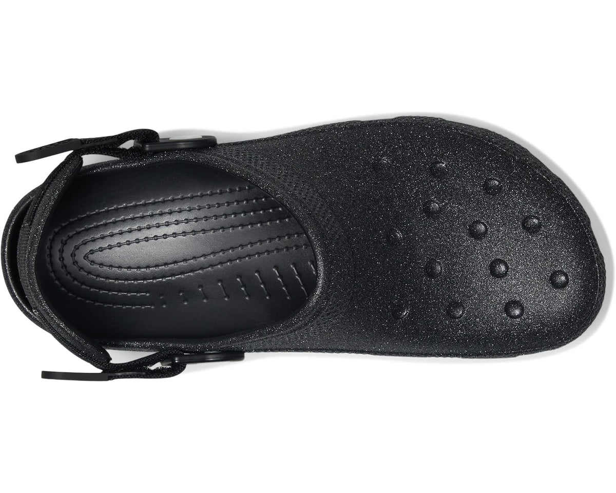 Unisex Crocs Work Classic Work Clogs Black Glitter