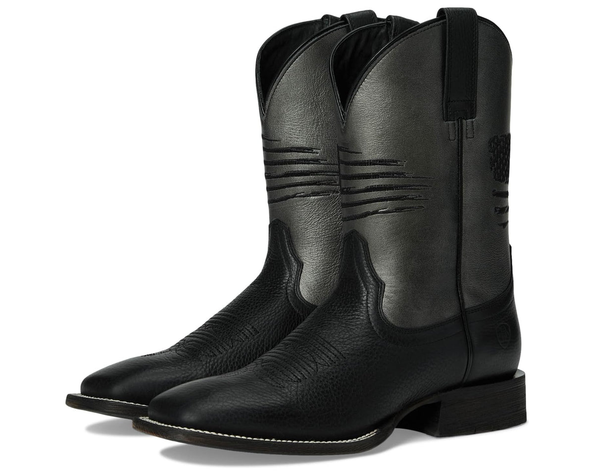 Men's Ariat Circuit Patriot Cowboy Boots Black Night