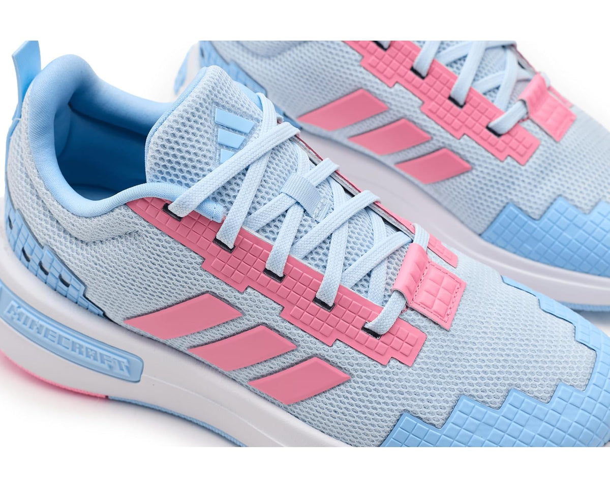 adidas Kids x Minecraft Pro Shoes Crystal Sky/Bliss Pink/Glow Blue