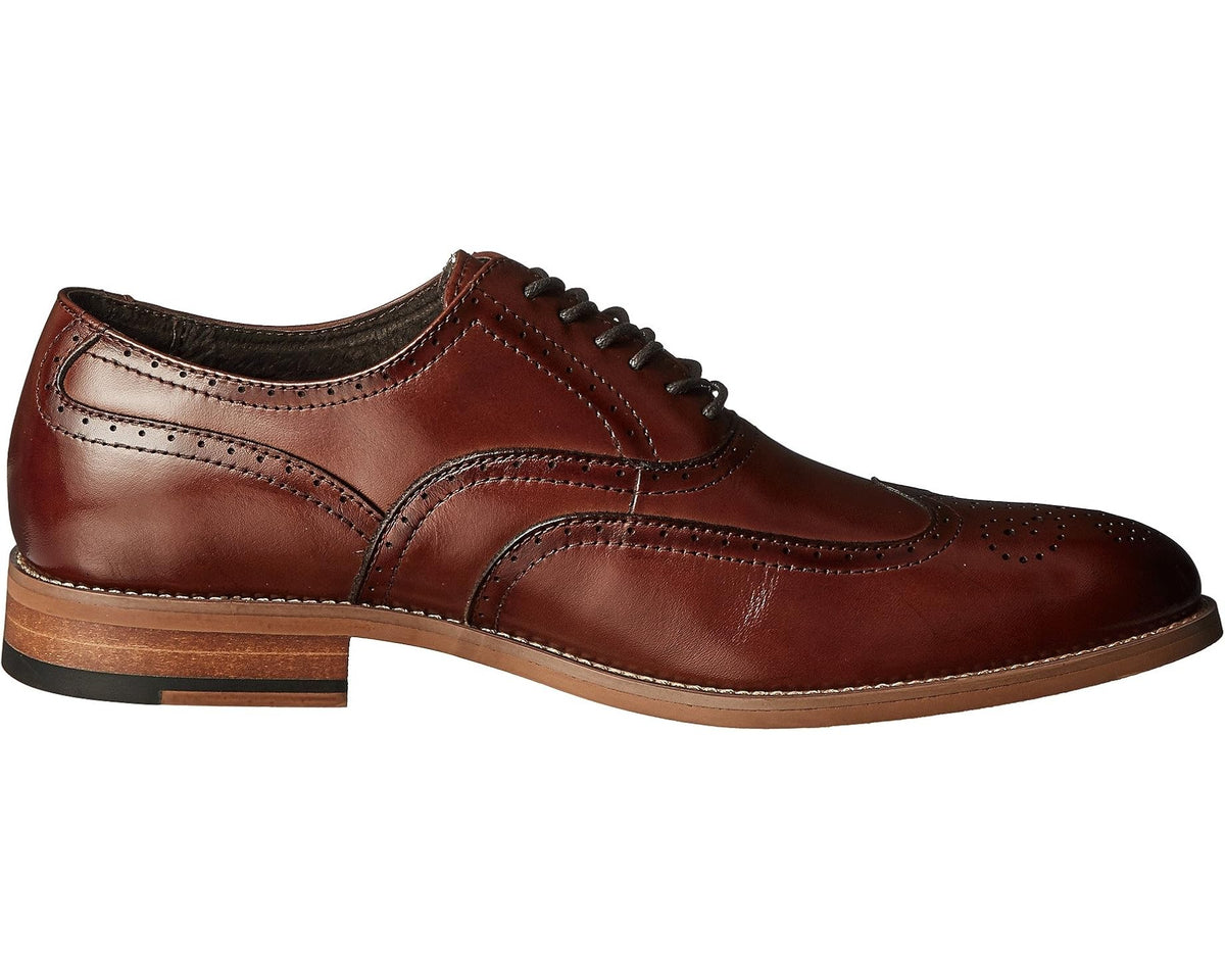 Men's Stacy Adams Dunbar Wingtip Oxford Cognac