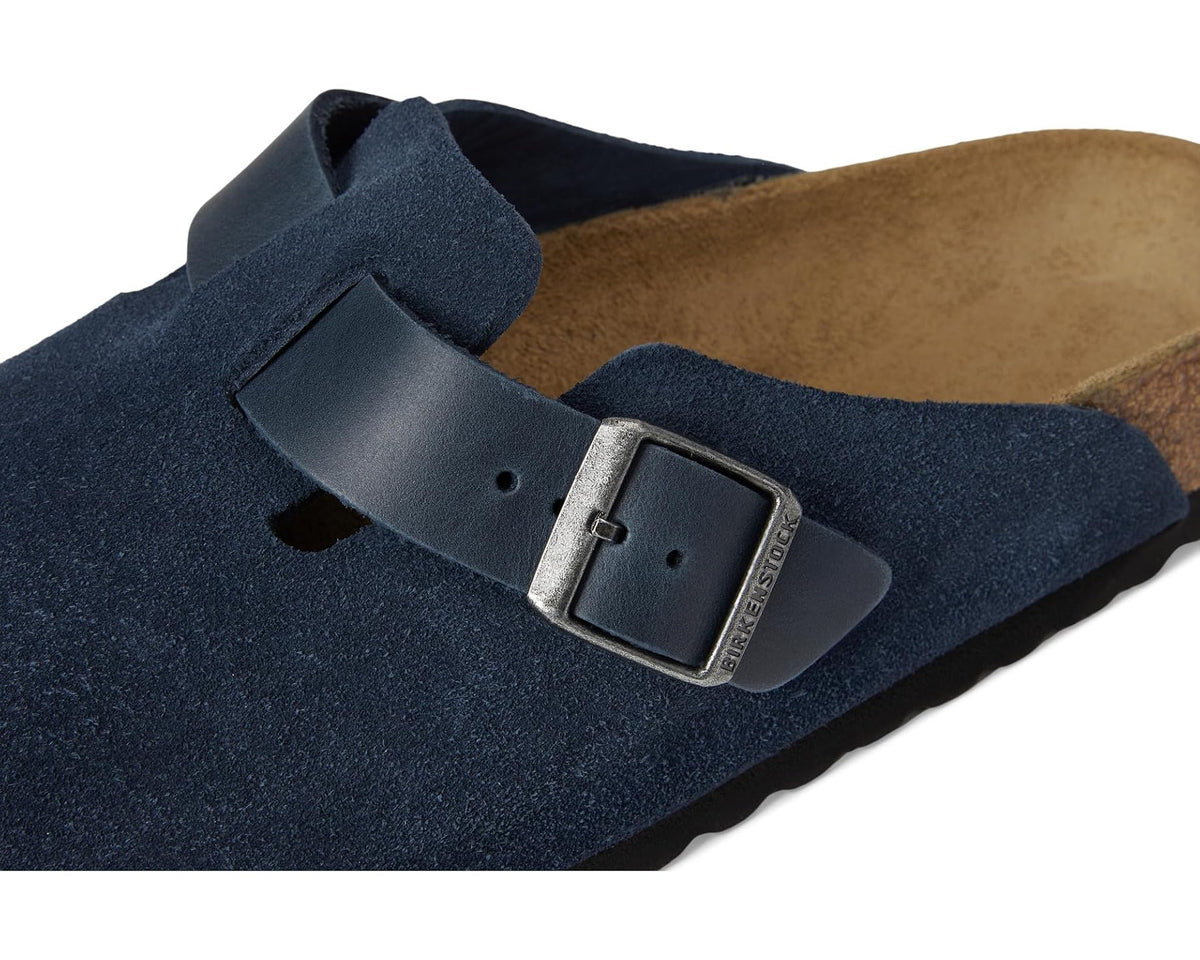 Men's Birkenstock Boston - Suede/Oiled Leather New Navy