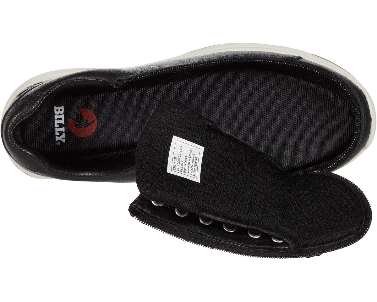 Men's BILLY Footwear Comfort Leather Lo Black/White