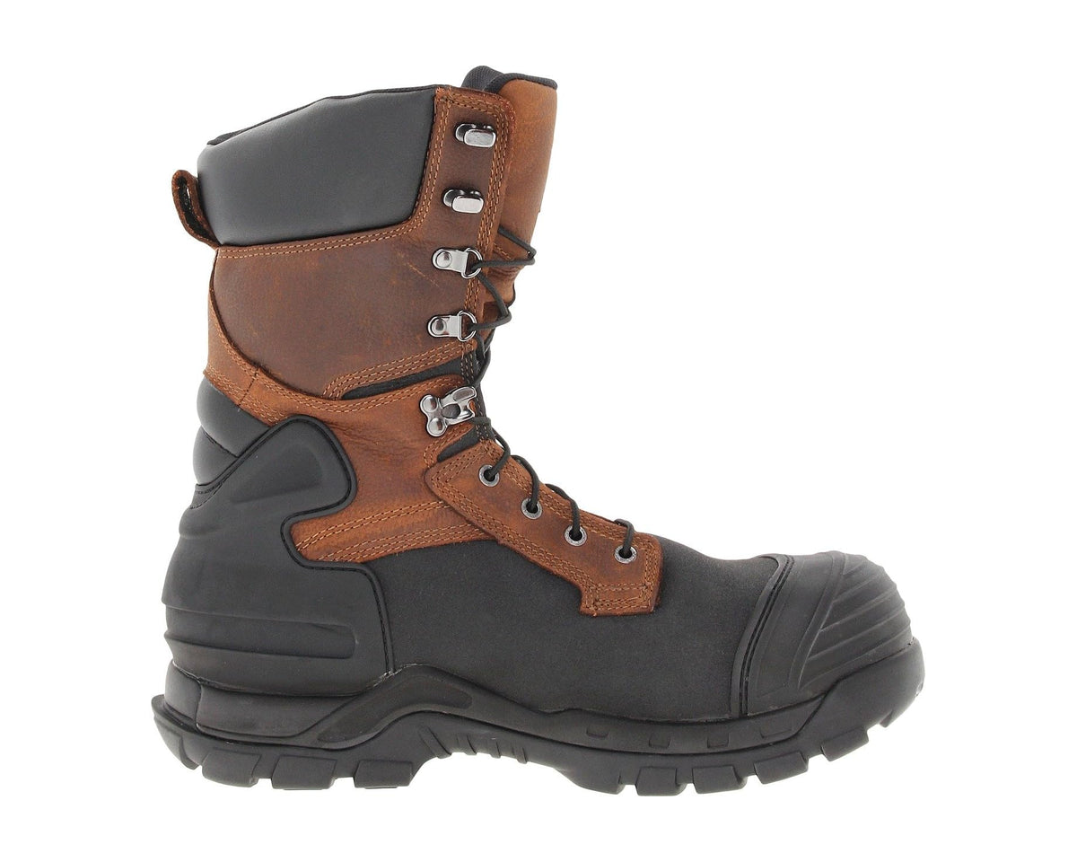Men's Carhartt CMC1259 10 Pac Safety Toe Boot Brown Oil Tanned Leather