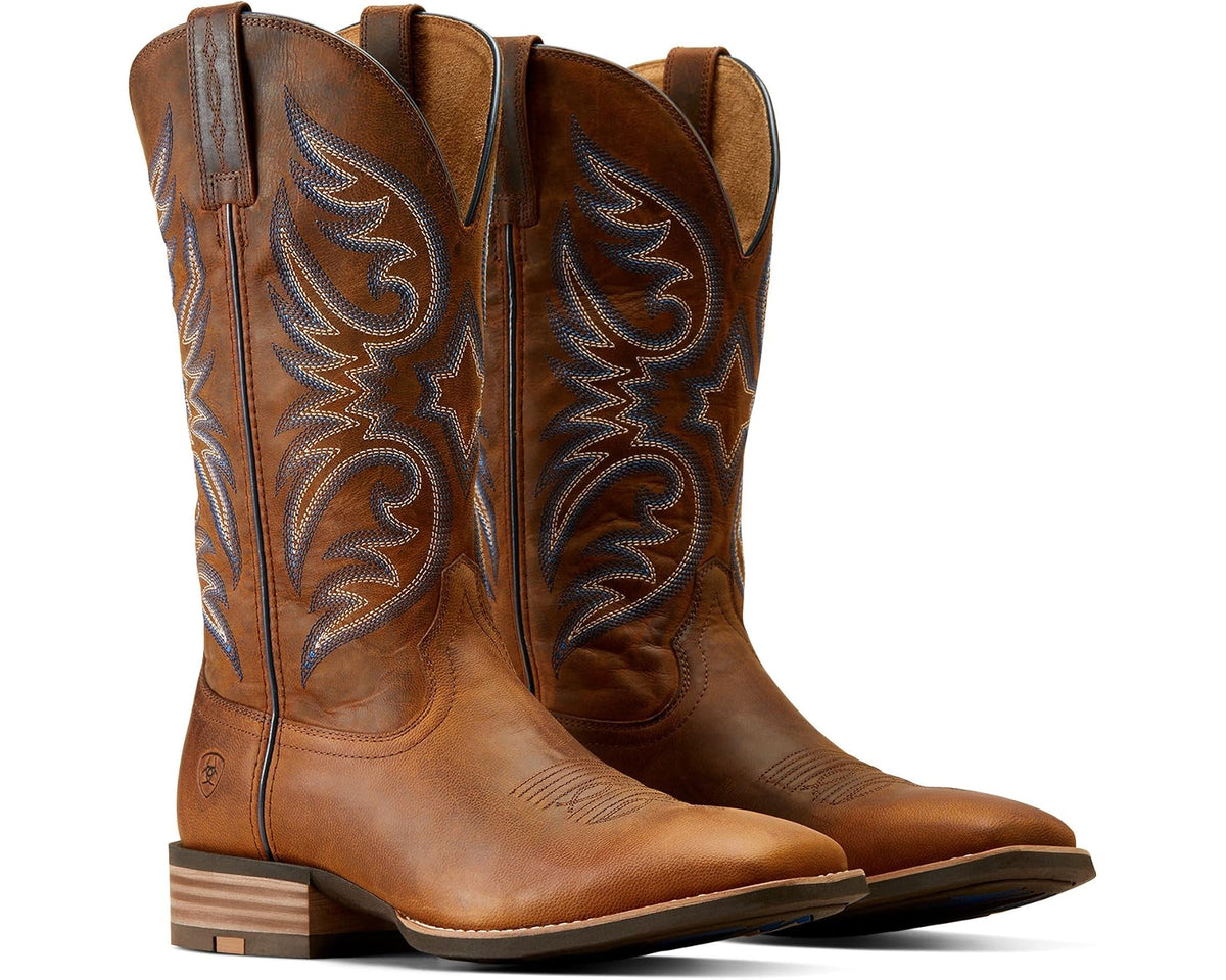 Men's Ariat Ricochet Western Boots Weathered Chestnut