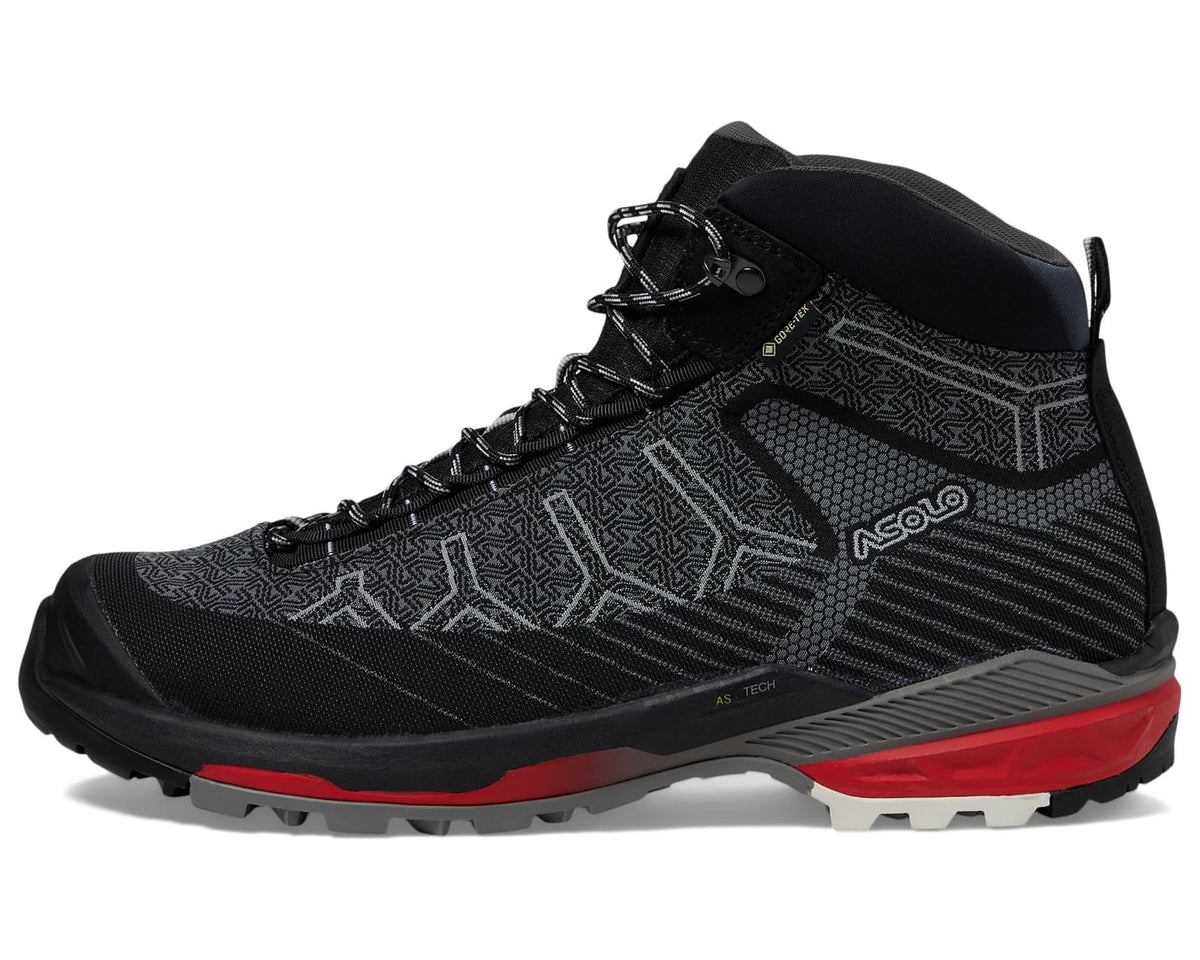 Men's Asolo Falcon Evo Jaquard GV MM Black/Red