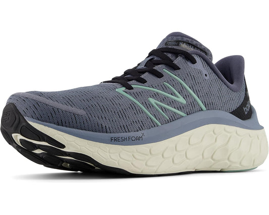 Men's New Balance Fresh Foam X Kaiha Road running shoe, dark grey knit, mint accents