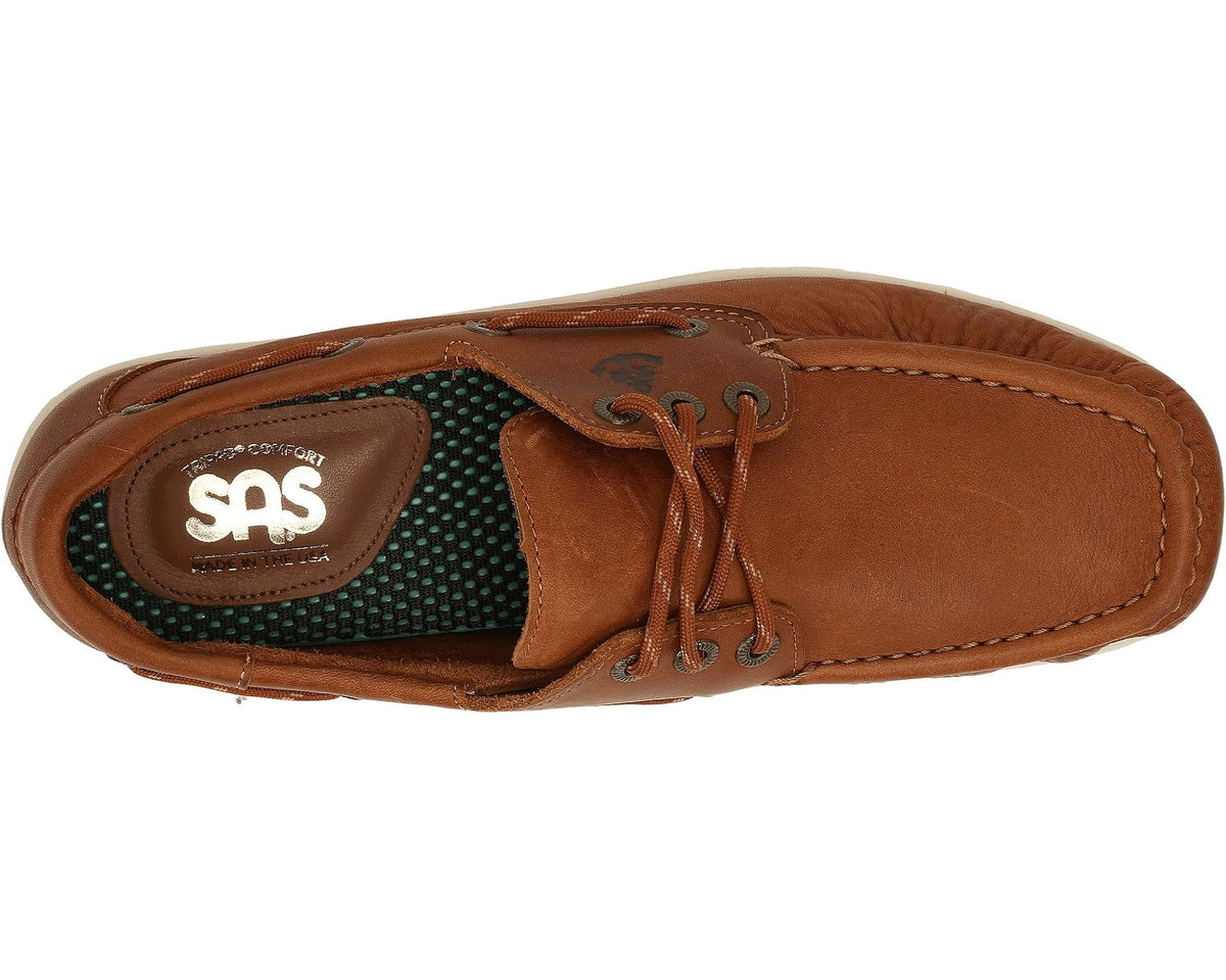 Men's SAS Decksider Lace Up Comfort Boat Shoe Old Sand