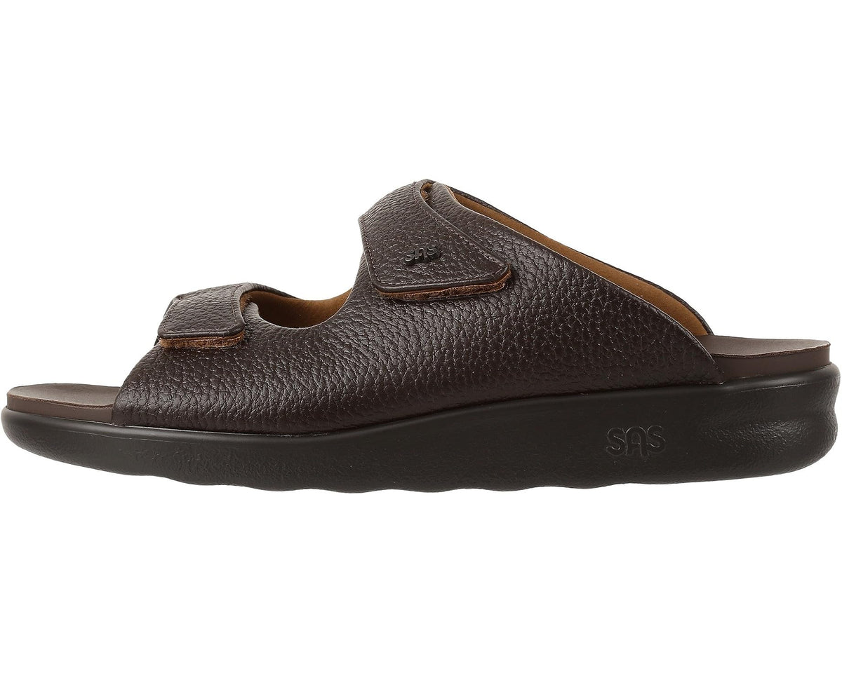 Men's SAS Encore Adjustable Comfort Slide Sandal Brown